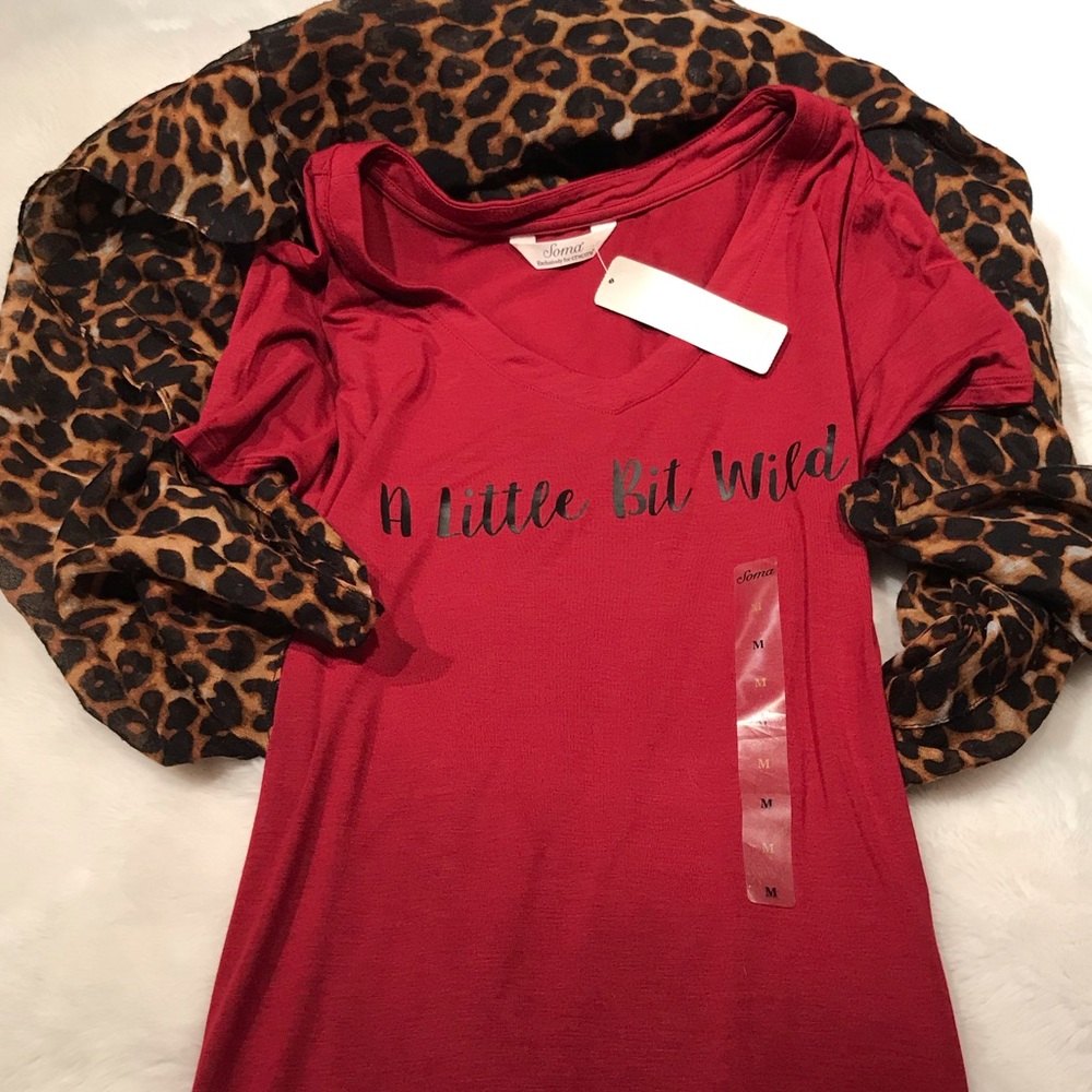 NWT Soma Sleep Set! “A Little Bit Wild” ♥️
